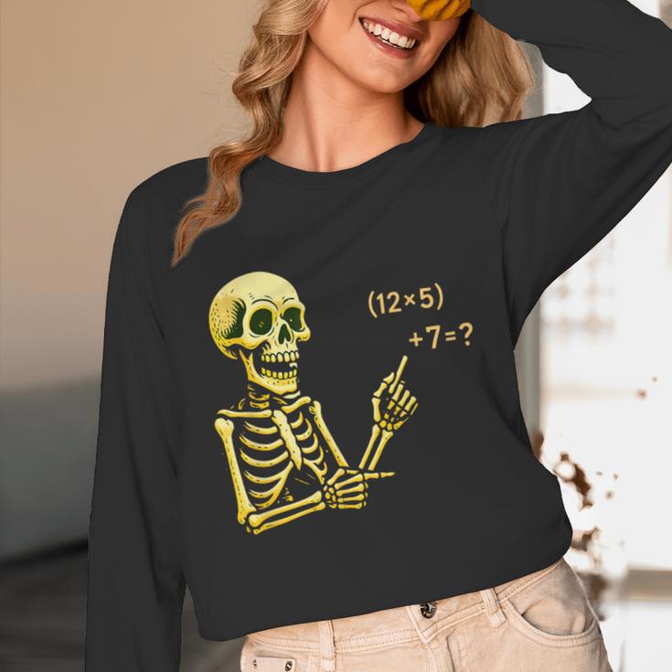 Halloween Teacher Six Seven 6 7 Skeleton Spooky Costume Unisex Long Sleeve T-Shirt, funny design Halloween Teacher Six Seven 6 7 Skeleton Spooky Costume Unisex Long Sleeve T-Shirt, funny design
