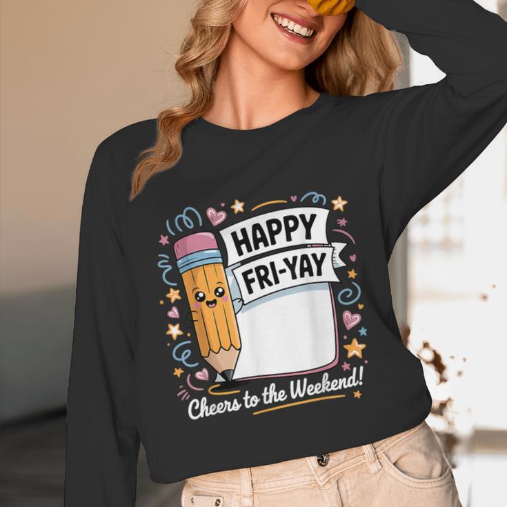 Happy Fri-Yay Teacher Fry Yay Friday Weekend Unisex Long Sleeve T-Shirt, funny design Happy Fri-Yay Teacher Fry Yay Friday Weekend Unisex Long Sleeve T-Shirt, funny design