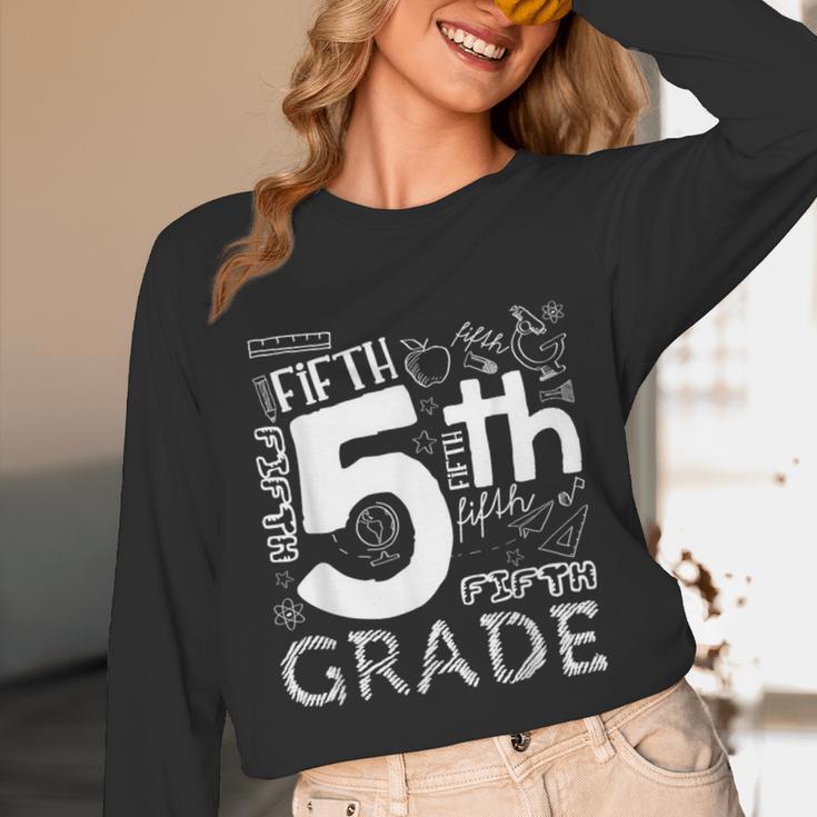 Hello 5th Grade Here I Come Teacher Fifth Grade Boys Girls Unisex Long Sleeve T-Shirt, funny design