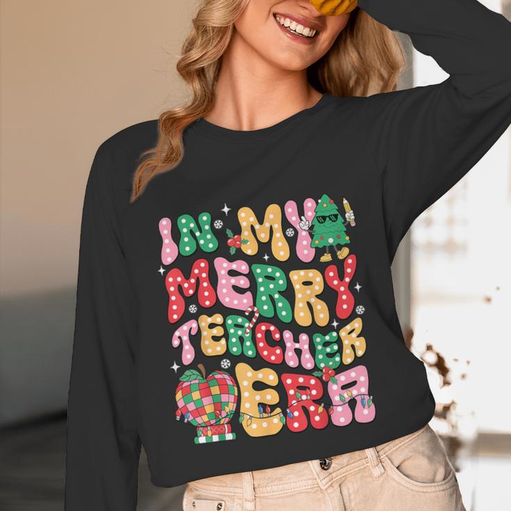 In My Holly Xmas Jolly Teacher Era Teacher Vibes Christmas Unisex Long Sleeve T-Shirt, funny design In My Holly Xmas Jolly Teacher Era Teacher Vibes Christmas Unisex Long Sleeve T-Shirt, funny design