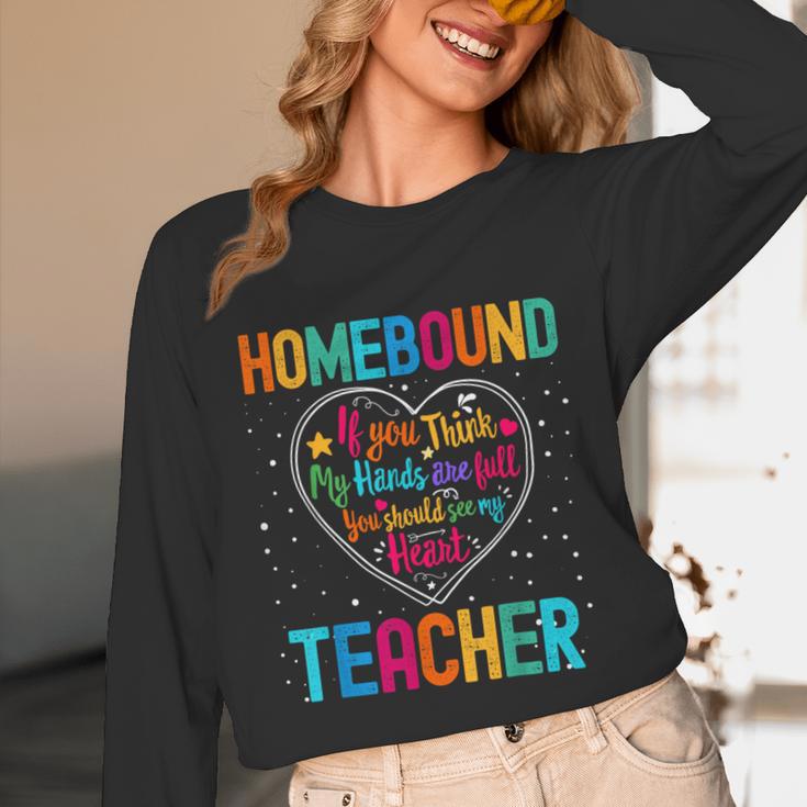 Homebound Teacher Appreciation Week Back To School Heart Unisex Long Sleeve T-Shirt, funny design