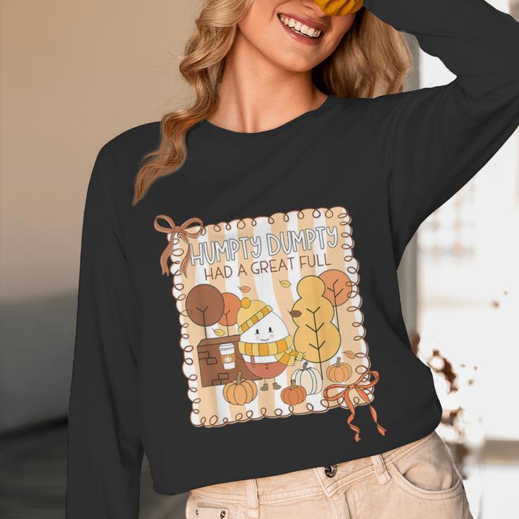 Humpty Dumpty Had A Great Fall Teacher Thanksgiving Autumn Unisex Long Sleeve T-Shirt, funny design Humpty Dumpty Had A Great Fall Teacher Thanksgiving Autumn Unisex Long Sleeve T-Shirt, funny design