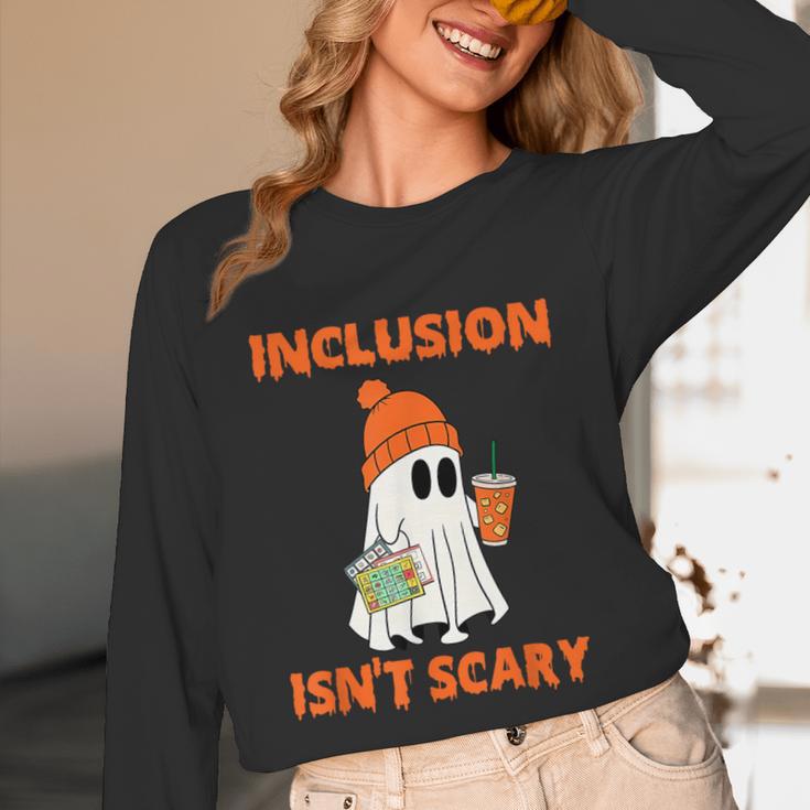 Inclusion Isn't Scary Shirt Halloween SLP Sped Teacher Unisex Long Sleeve T-Shirt, funny design