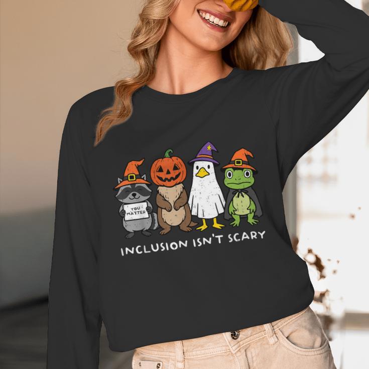 Inclusion Isn't Scary SLP Halloween Sped Teacher Animal Unisex Long Sleeve T-Shirt, funny design Inclusion Isn't Scary SLP Halloween Sped Teacher Animal Unisex Long Sleeve T-Shirt, funny design