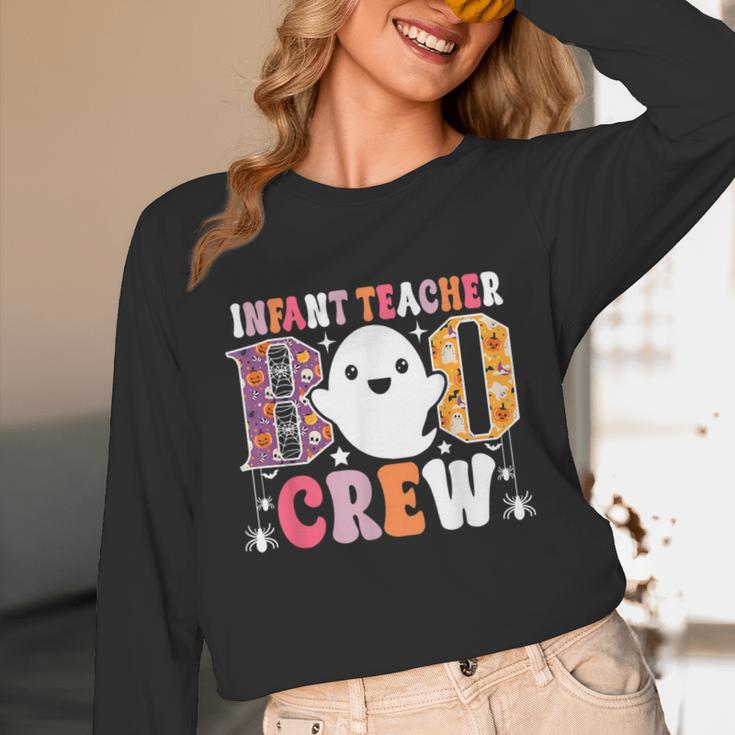 Infant Teacher Boo Crew Halloween Costume Unisex Long Sleeve T-Shirt, funny design