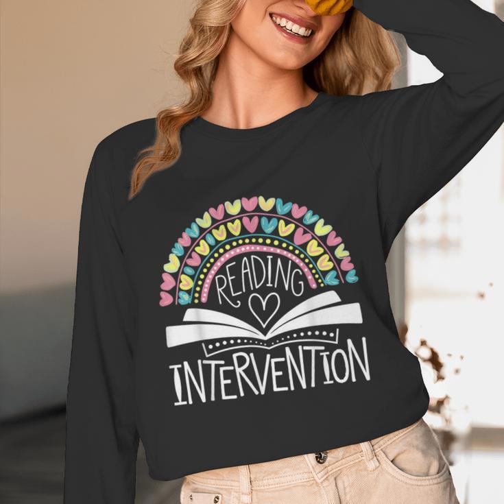 Intervention Teacher Reading Intervention Unisex Long Sleeve T-Shirt, funny design Intervention Teacher Reading Intervention Unisex Long Sleeve T-Shirt, funny design