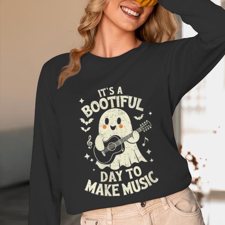 It's A Bootiful Day To Make Music Halloween Music Teacher Unisex Long Sleeve T-Shirt, funny design It's A Bootiful Day To Make Music Halloween Music Teacher Unisex Long Sleeve T-Shirt, funny design
