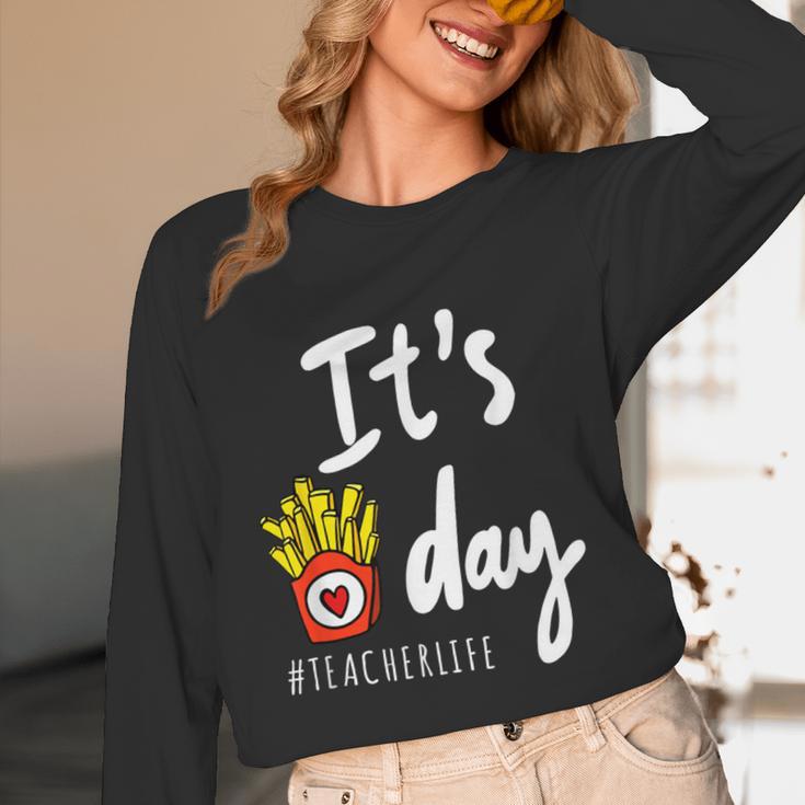 It's Fry Day Teacher Life Unisex Long Sleeve T-Shirt, funny design It's Fry Day Teacher Life Unisex Long Sleeve T-Shirt, funny design