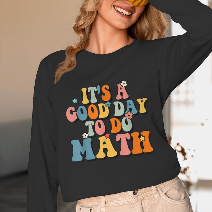 Its A Good Day To Do Math Retro Math Teacher Student Unisex Long Sleeve T-Shirt, funny design Its A Good Day To Do Math Retro Math Teacher Student Unisex Long Sleeve T-Shirt, funny design