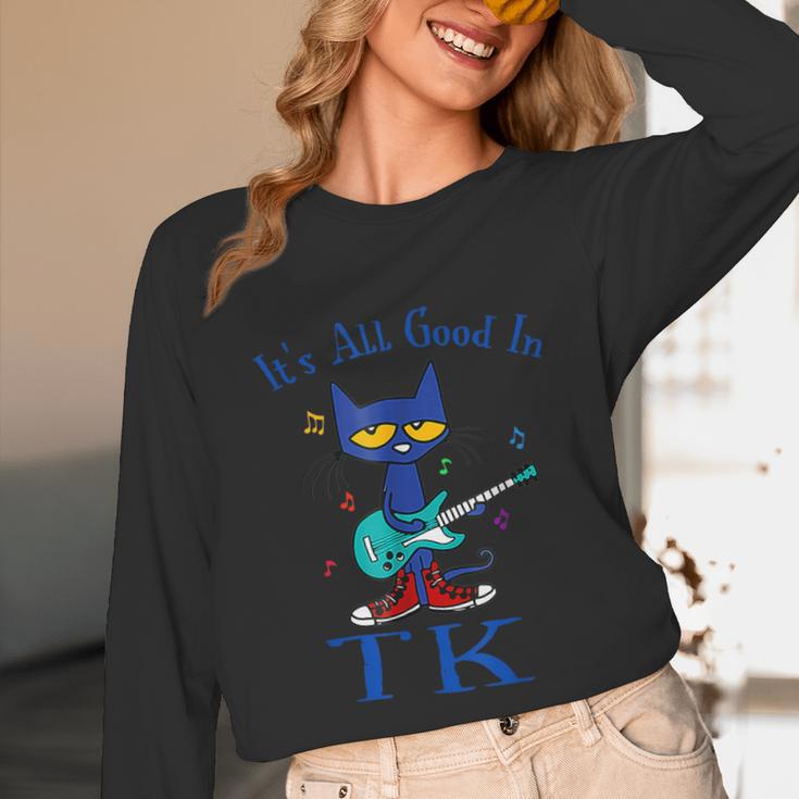 Its All Good In TK Cat Transitional Kindergarten Teacher Kid Unisex Long Sleeve T-Shirt, funny design