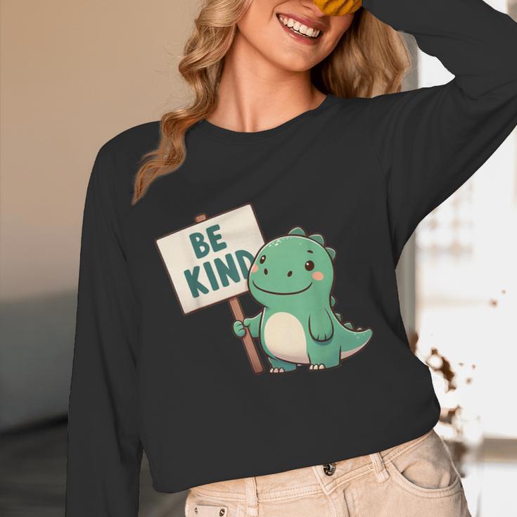 Be Kind Teacher Anti-Bullying Dino Kindness Women Men Boys Unisex Long Sleeve T-Shirt, funny design Be Kind Teacher Anti-Bullying Dino Kindness Women Men Boys Unisex Long Sleeve T-Shirt, funny design