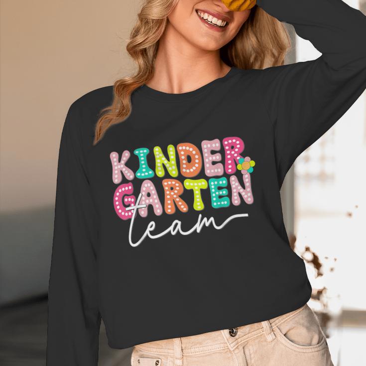 Kindergarten Team Teacher Back To School Kindergarten Squad Unisex Long Sleeve T-Shirt, funny design Kindergarten Team Teacher Back To School Kindergarten Squad Unisex Long Sleeve T-Shirt, funny design