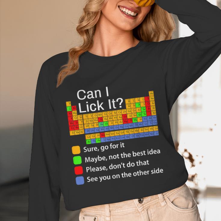 Can I Lick It Periodic Table Chemistry Teachers Unisex Long Sleeve T-Shirt, funny design Can I Lick It Periodic Table Chemistry Teachers Unisex Long Sleeve T-Shirt, funny design