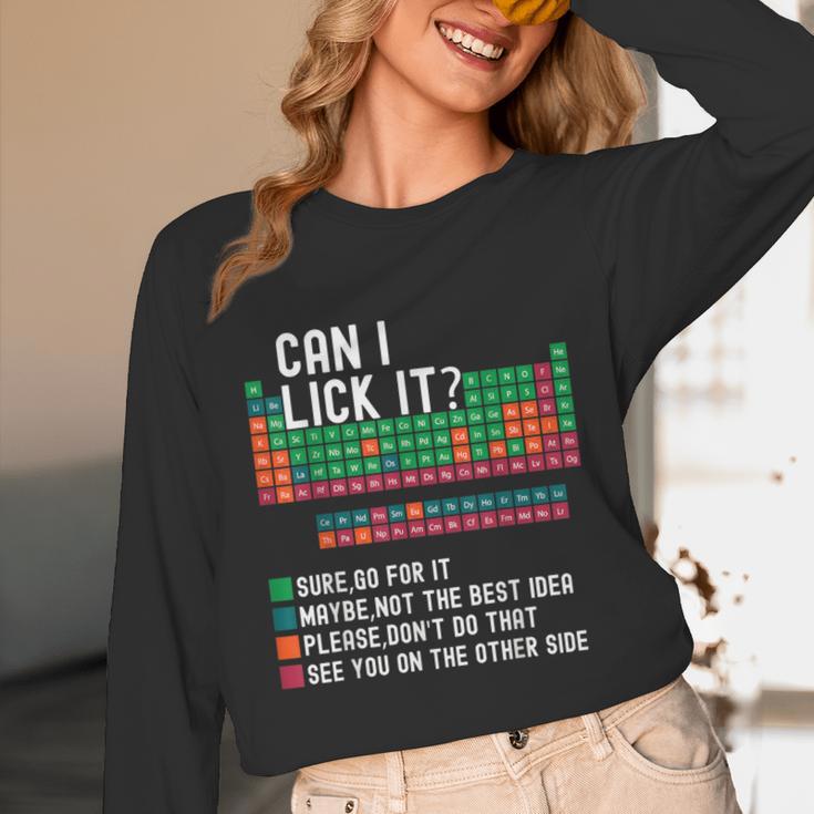 Can I Lick It Periodic Table Science Teacher Chemistry Unisex Long Sleeve T-Shirt, funny design Can I Lick It Periodic Table Science Teacher Chemistry Unisex Long Sleeve T-Shirt, funny design