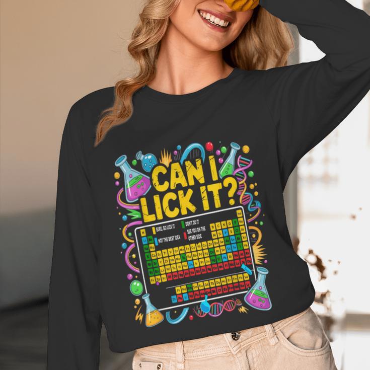 Can I Lick It Periodic Table Science Teacher Men Women Unisex Long Sleeve T-Shirt, funny design Can I Lick It Periodic Table Science Teacher Men Women Unisex Long Sleeve T-Shirt, funny design