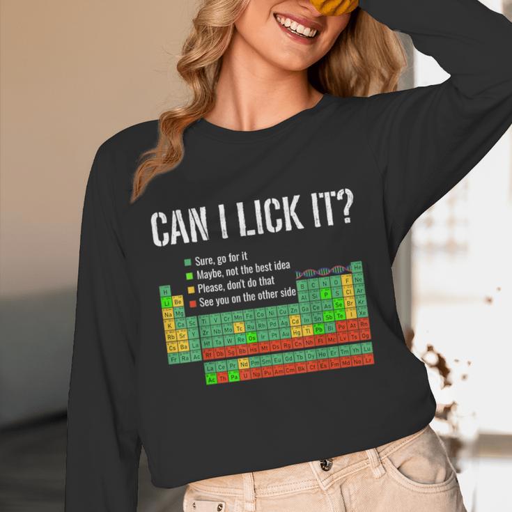 Can I Lick It Periodic Table Science Teacher Student Unisex Long Sleeve T-Shirt, funny design Can I Lick It Periodic Table Science Teacher Student Unisex Long Sleeve T-Shirt, funny design