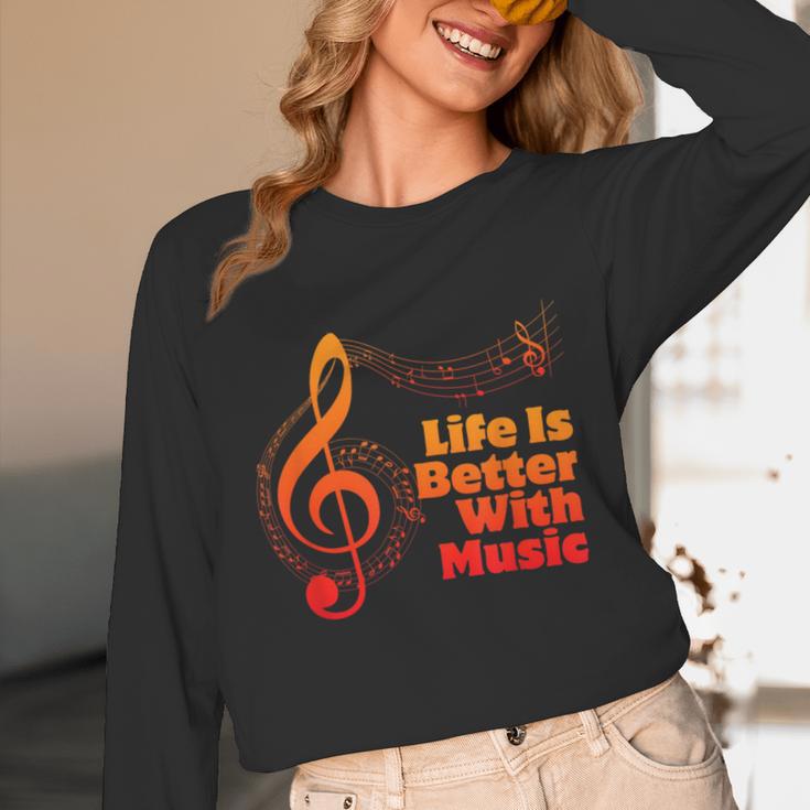 Life Is Better With Music Theory Musician Teacher Notes Clef Unisex Long Sleeve T-Shirt, funny design Life Is Better With Music Theory Musician Teacher Notes Clef Unisex Long Sleeve T-Shirt, funny design