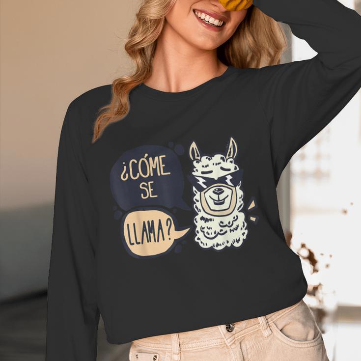 Llama Shirt English Teacher School Student ESL Joke Unisex Long Sleeve T-Shirt, funny design Llama Shirt English Teacher School Student ESL Joke Unisex Long Sleeve T-Shirt, funny design