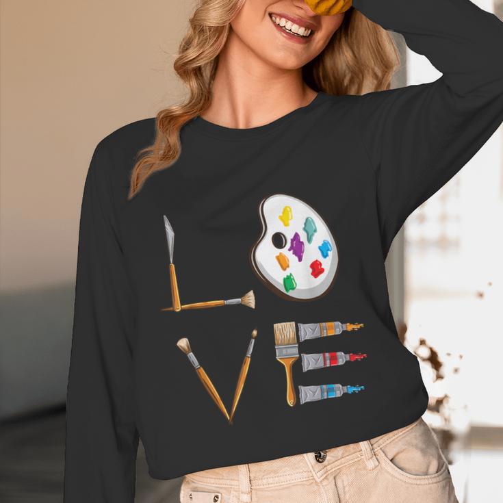 Love Art For Artist Art Teacher Unisex Long Sleeve T-Shirt, funny design Love Art For Artist Art Teacher Unisex Long Sleeve T-Shirt, funny design