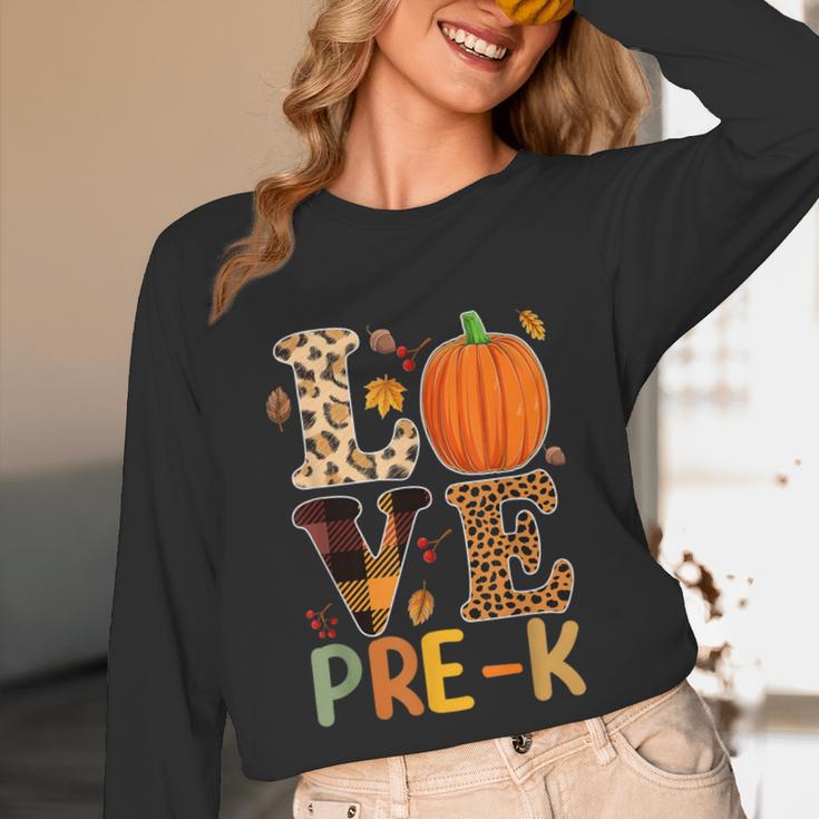 Love Pre-k Teacher Shirts Autumn Fall Pumpkin Fall Leopard Unisex Long Sleeve T-Shirt, funny design Love Pre-k Teacher Shirts Autumn Fall Pumpkin Fall Leopard Unisex Long Sleeve T-Shirt, funny design