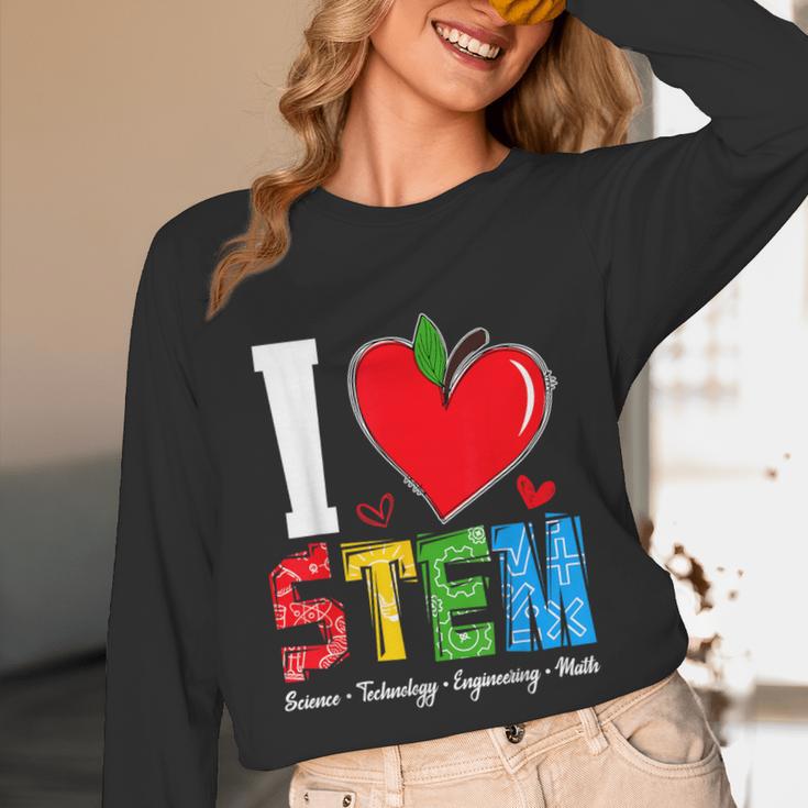 I Love STEM Student Teacher 1st Day Of School Back To School Unisex Long Sleeve T-Shirt, funny design