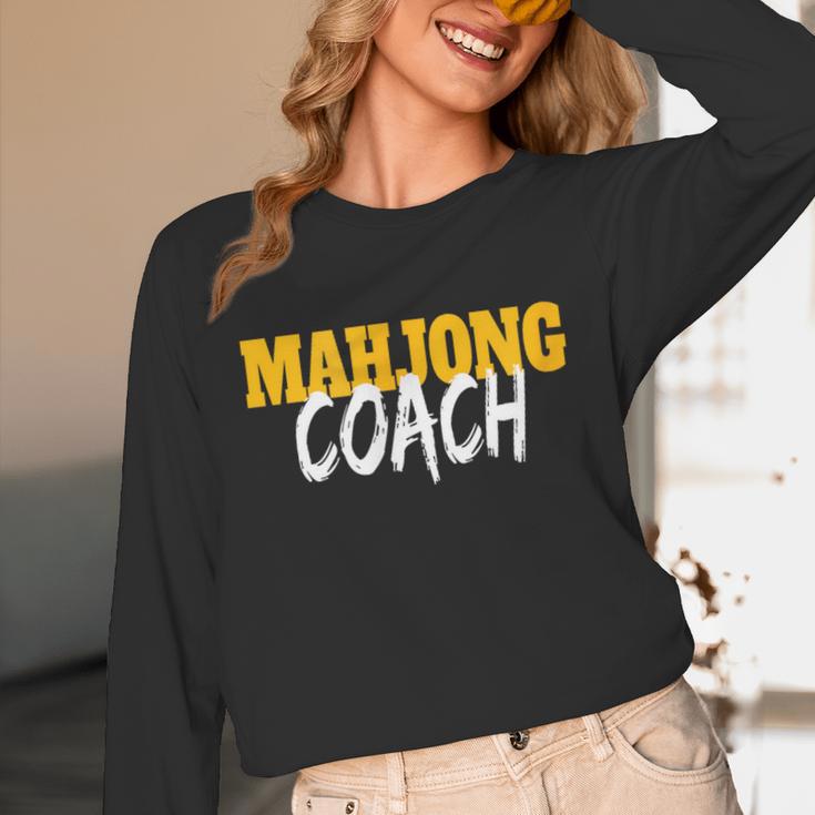 Mahjong Coach Coaching Trainer Teacher Unisex Long Sleeve T-Shirt, funny design Mahjong Coach Coaching Trainer Teacher Unisex Long Sleeve T-Shirt, funny design