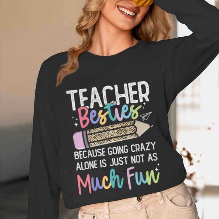 Matching Teachers Last Day Of School Teacher Besties Unisex Long Sleeve T-Shirt, funny design
