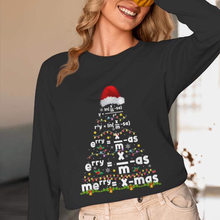 Math Equation Merry Xmas Season Teacher Christmas Tree Unisex Long Sleeve T-Shirt, funny design Math Equation Merry Xmas Season Teacher Christmas Tree Unisex Long Sleeve T-Shirt, funny design