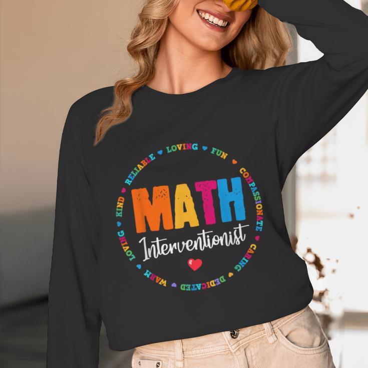 Math Interventionist Teacher Coach Squad Mathematics STEM Unisex Long Sleeve T-Shirt, funny design Math Interventionist Teacher Coach Squad Mathematics STEM Unisex Long Sleeve T-Shirt, funny design