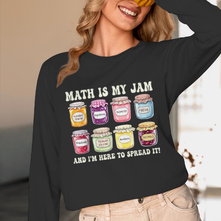 Math Is My Jam And Im Here To Spread It Math Teacher Unisex Long Sleeve T-Shirt, funny design Math Is My Jam And Im Here To Spread It Math Teacher Unisex Long Sleeve T-Shirt, funny design