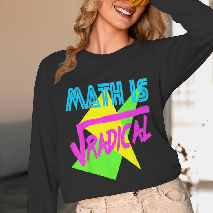 Math Is Radical Retro 80s Vintage Algebra Teacher Unisex Long Sleeve T-Shirt, funny design Math Is Radical Retro 80s Vintage Algebra Teacher Unisex Long Sleeve T-Shirt, funny design