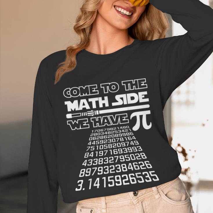Come To The Math Side We Have Pie Shirt Pi Day Teacher Unisex Long Sleeve T-Shirt, funny design Come To The Math Side We Have Pie Shirt Pi Day Teacher Unisex Long Sleeve T-Shirt, funny design