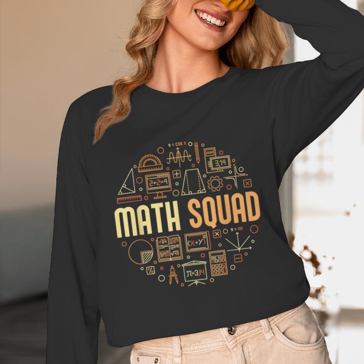 Math Squad For Teacher Or Student Mathematics Men Women Kids Unisex Long Sleeve T-Shirt, funny design