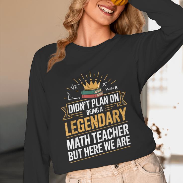 Math Teacher For Algebra Lovers Mathematics Unisex Long Sleeve T-Shirt, funny design