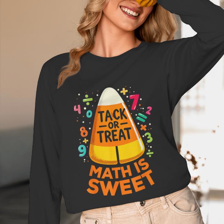 Math Teacher Halloween Costume Trick Or Treat Math Sweet Unisex Long Sleeve T-Shirt, funny design Math Teacher Halloween Costume Trick Or Treat Math Sweet Unisex Long Sleeve T-Shirt, funny design