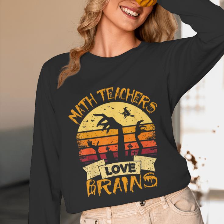 Math Teacher Shirt Math Teachers Love Brains Halloween Math For Men Women Unisex Long Sleeve T-Shirt, funny design Math Teacher Shirt Math Teachers Love Brains Halloween Math For Men Women Unisex Long Sleeve T-Shirt, funny design