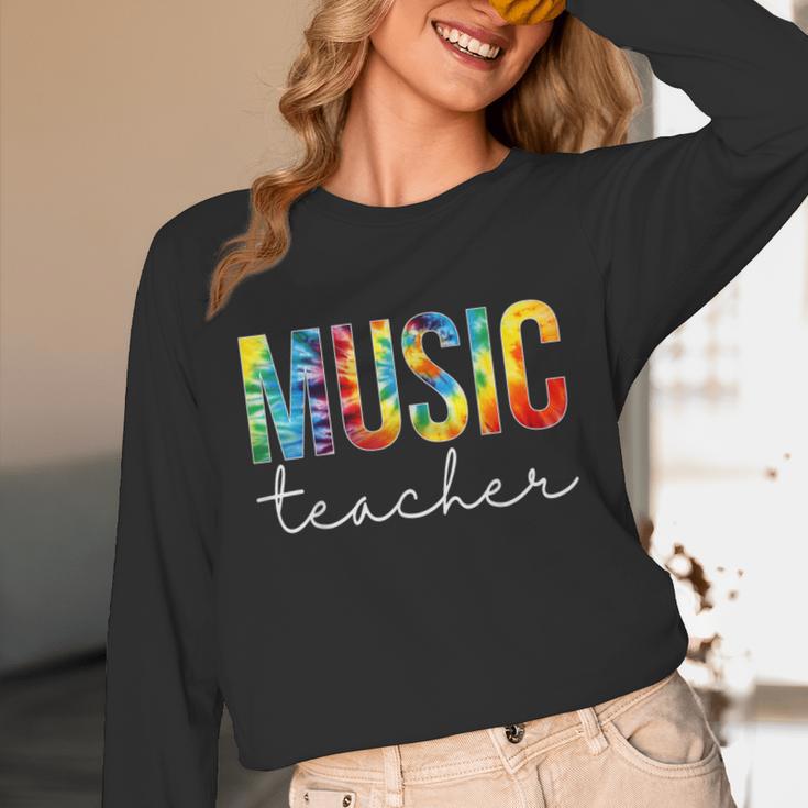 Music Teacher Tie Dye Appreciation Day Hello Back To School Men Women Unisex Long Sleeve T-Shirt, funny design Music Teacher Tie Dye Appreciation Day Hello Back To School Men Women Unisex Long Sleeve T-Shirt, funny design