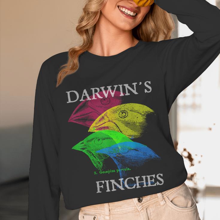Nerdy Darwin's Finches Evolution Science Biology Teacher Unisex Long Sleeve T-Shirt, funny design Nerdy Darwin's Finches Evolution Science Biology Teacher Unisex Long Sleeve T-Shirt, funny design
