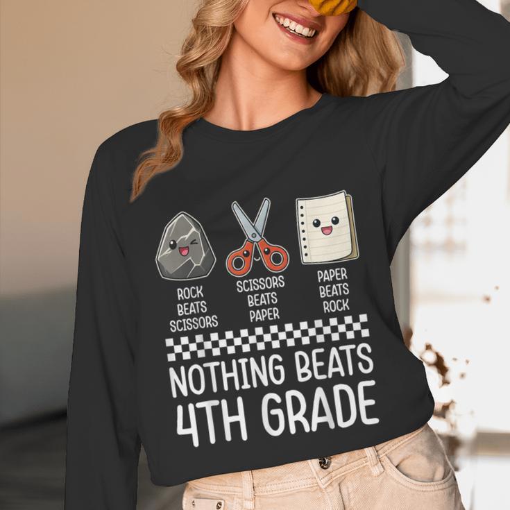 Nothing Beats 4th Grade Back To School Kids Teachers Unisex Long Sleeve T-Shirt, funny design Nothing Beats 4th Grade Back To School Kids Teachers Unisex Long Sleeve T-Shirt, funny design
