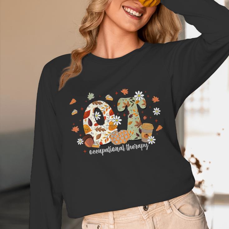 Occupational Therapy Fall Autumn Pumpkin Flower OTA Teacher Unisex Long Sleeve T-Shirt, funny design Occupational Therapy Fall Autumn Pumpkin Flower OTA Teacher Unisex Long Sleeve T-Shirt, funny design