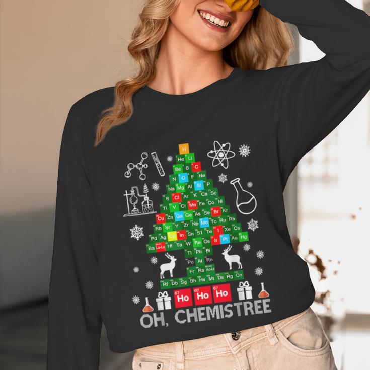 Oh Chemistree Scientist Chemical Christmas Xmas Teacher Unisex Long Sleeve T-Shirt, funny design