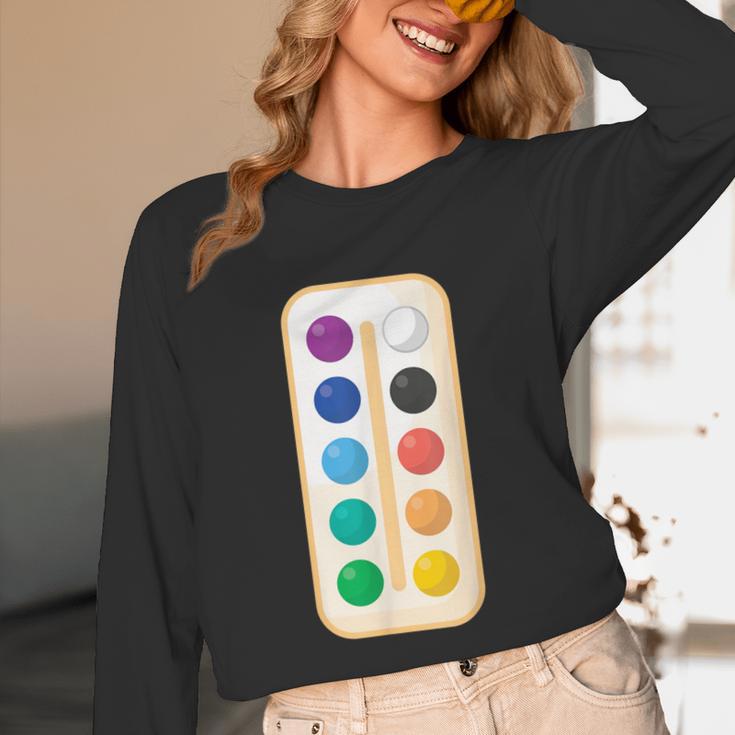 Paint Palette ArtSet Halloween Costume For Teachers Students For Men Women Kids Unisex Long Sleeve T-Shirt, funny design