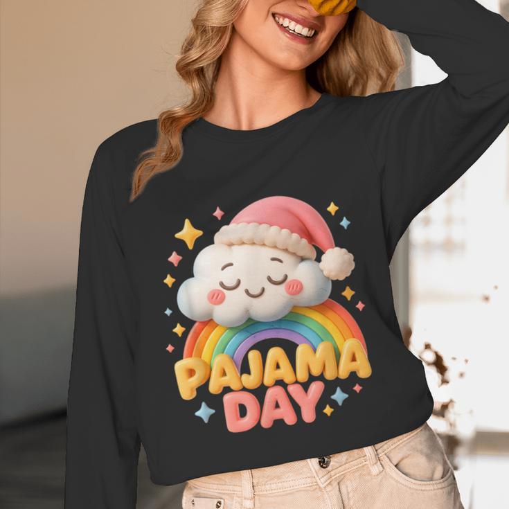 Pajama Day School Spirit Week Sleepy Cloud Teacher Student Unisex Long Sleeve T-Shirt, funny design Pajama Day School Spirit Week Sleepy Cloud Teacher Student Unisex Long Sleeve T-Shirt, funny design