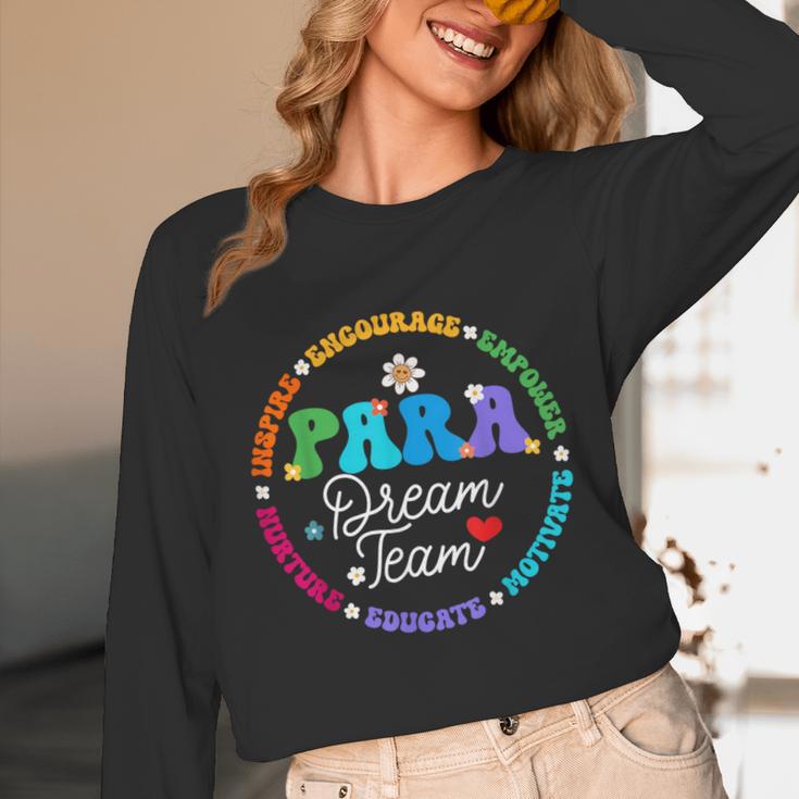 PARA Dream Team Teacher Paraprofessional Paraeducator Unisex Long Sleeve T-Shirt, funny design PARA Dream Team Teacher Paraprofessional Paraeducator Unisex Long Sleeve T-Shirt, funny design