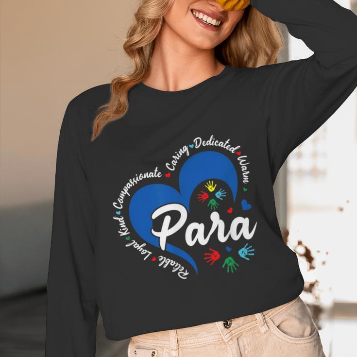 Para Heart Teacher Paraprofessional School Appreciation Unisex Long Sleeve T-Shirt, funny design Para Heart Teacher Paraprofessional School Appreciation Unisex Long Sleeve T-Shirt, funny design