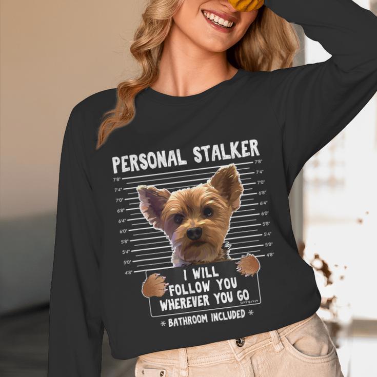 Personal Stalker I'Ll Follow You Wherever You Go Yorkie Unisex Long Sleeve T-Shirt, funny design