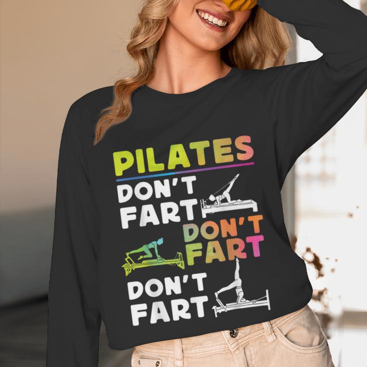Pilates Instructor Teacher Watercolor Pilates Don't Fart Men Women Kids Unisex Long Sleeve T-Shirt, funny design Pilates Instructor Teacher Watercolor Pilates Don't Fart Men Women Kids Unisex Long Sleeve T-Shirt, funny design