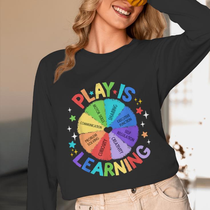 Play Is Learning Teacher Kindergarten For Men Women Kids Unisex Long Sleeve T-Shirt, funny design Play Is Learning Teacher Kindergarten For Men Women Kids Unisex Long Sleeve T-Shirt, funny design