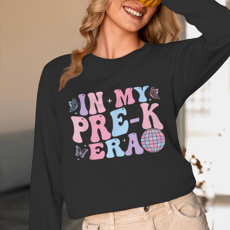 In My Pre K Era Groovy Back To School First Day Teacher Kids Unisex Long Sleeve T-Shirt, funny design In My Pre K Era Groovy Back To School First Day Teacher Kids Unisex Long Sleeve T-Shirt, funny design