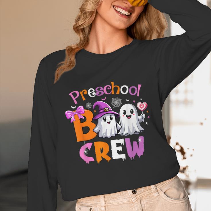 Preschool Boo Crew Preschool Halloween Costume Teacher Kid Unisex Long Sleeve T-Shirt, funny design Preschool Boo Crew Preschool Halloween Costume Teacher Kid Unisex Long Sleeve T-Shirt, funny design